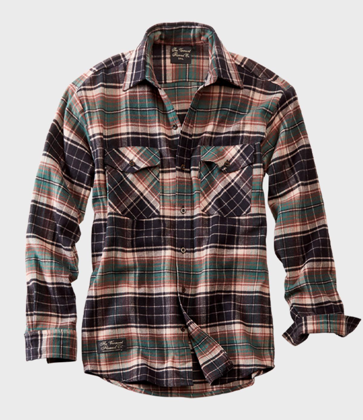 plaid dress shirts men Men’s Flannel Shirt | Handcrafted USA | Size Medium