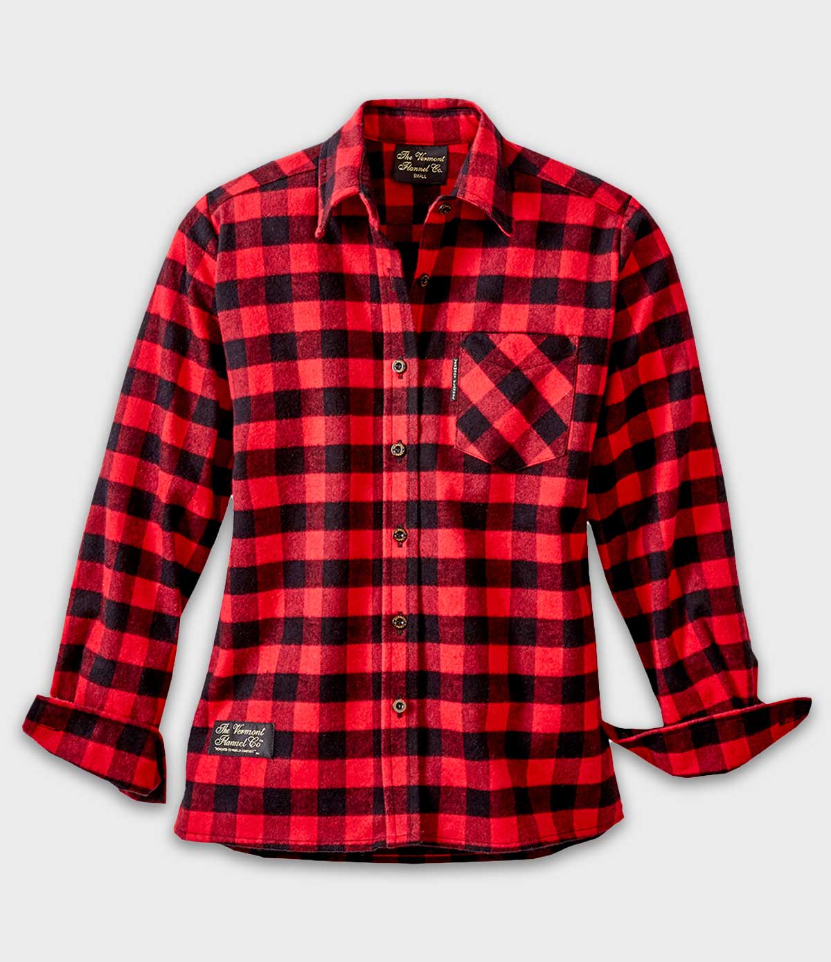 Women's Classic Flannel Shirt Handcrafted USA The Vermont