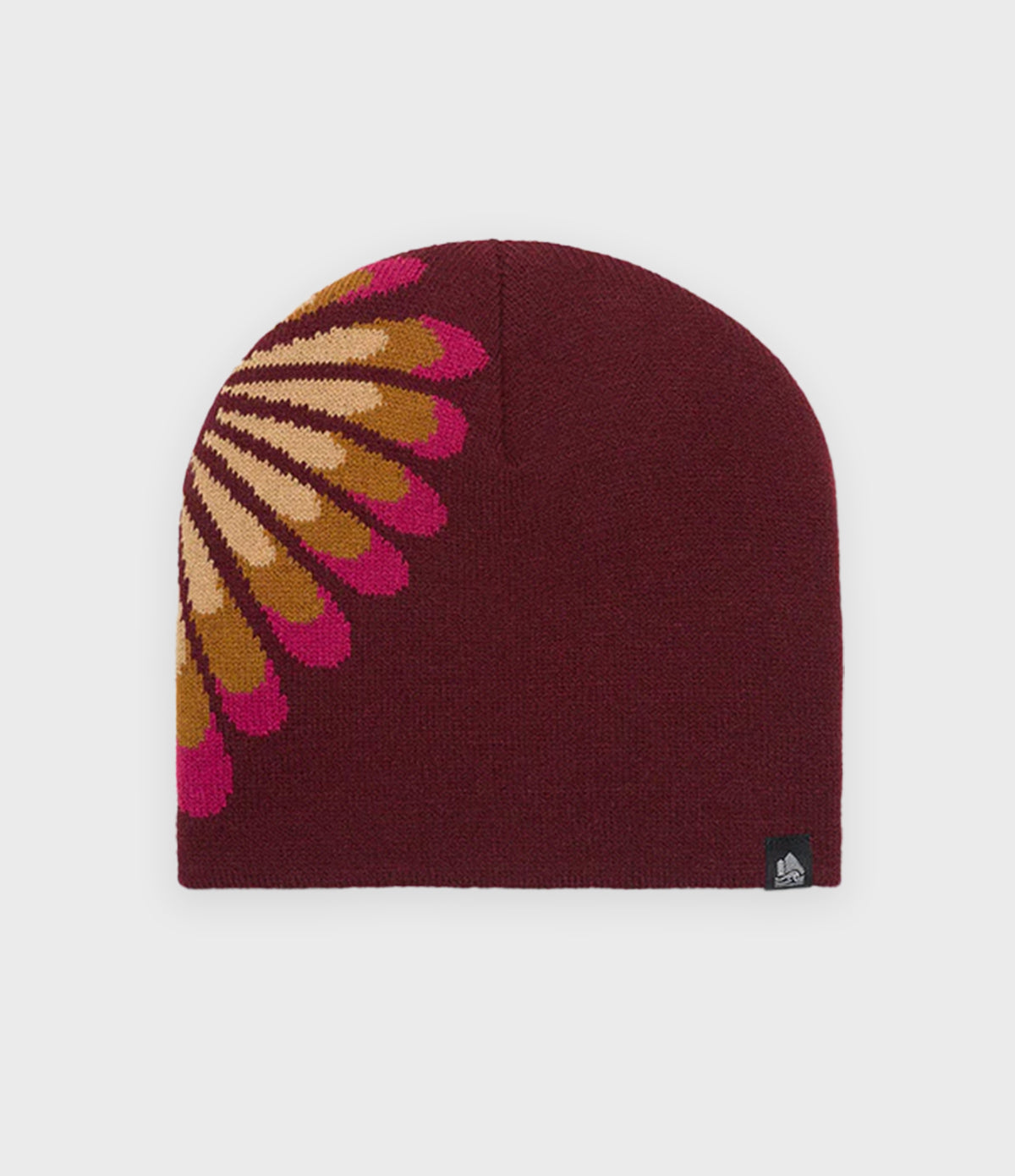 Daxton Vertical USA Cities Cuffed Beanie - Cleveland Burgundy & Gold Winter Knit Hat, One Size Fits Most