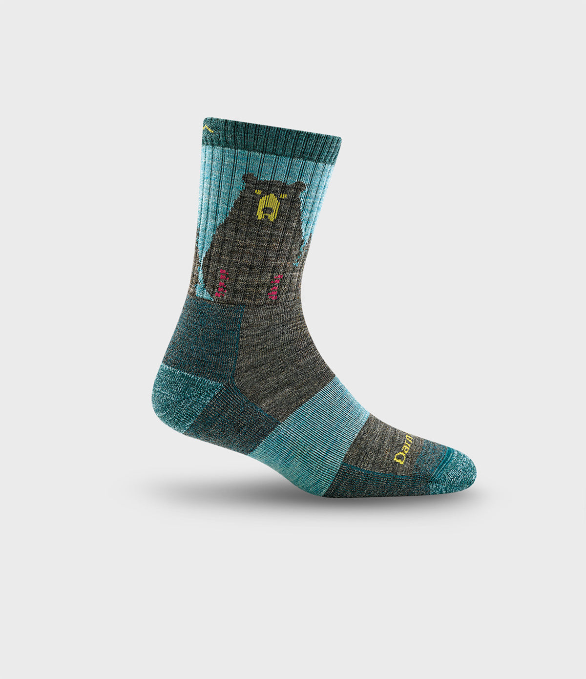 Darn Tough Women's Hiking Socks – Bear Town Aqua | Lightweight