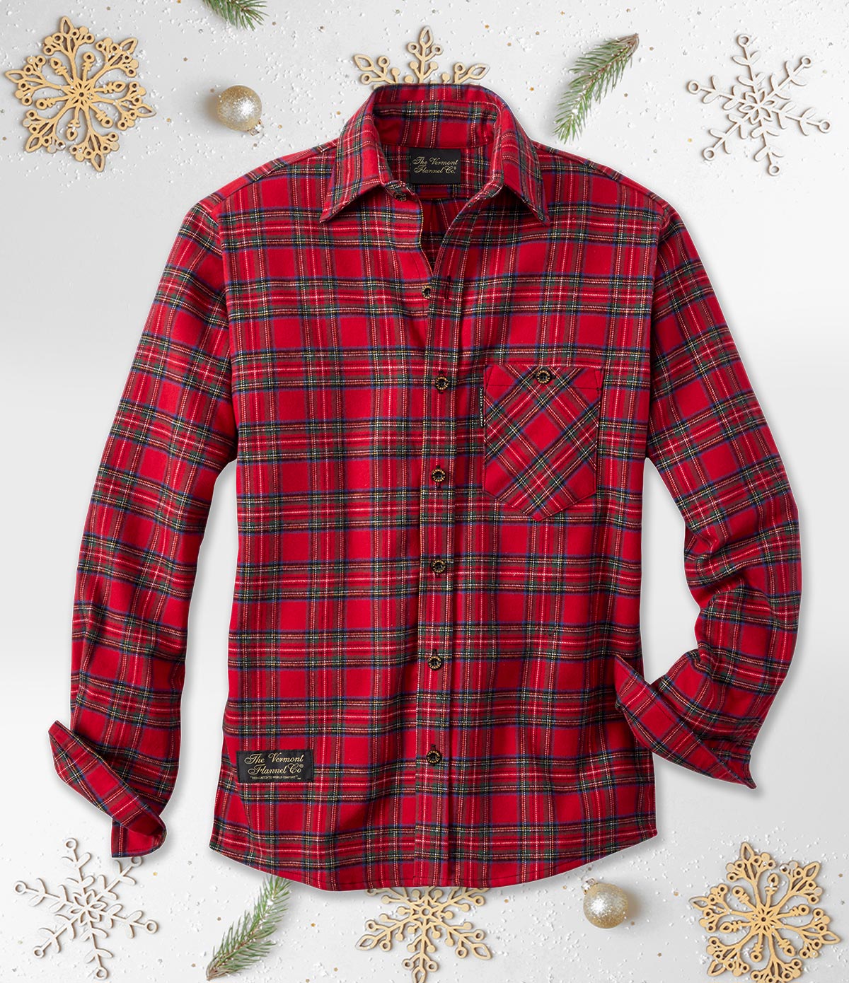 Fitted Flannel Shirts - Holiday