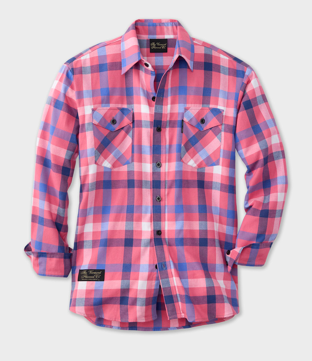 Lightweight Men's Classic Flannel Shirt - Royal Danby - Royal Danby / XS Lightweight Men's Classic Flannel Shirt - Royal Danby - Royal Danby / XS