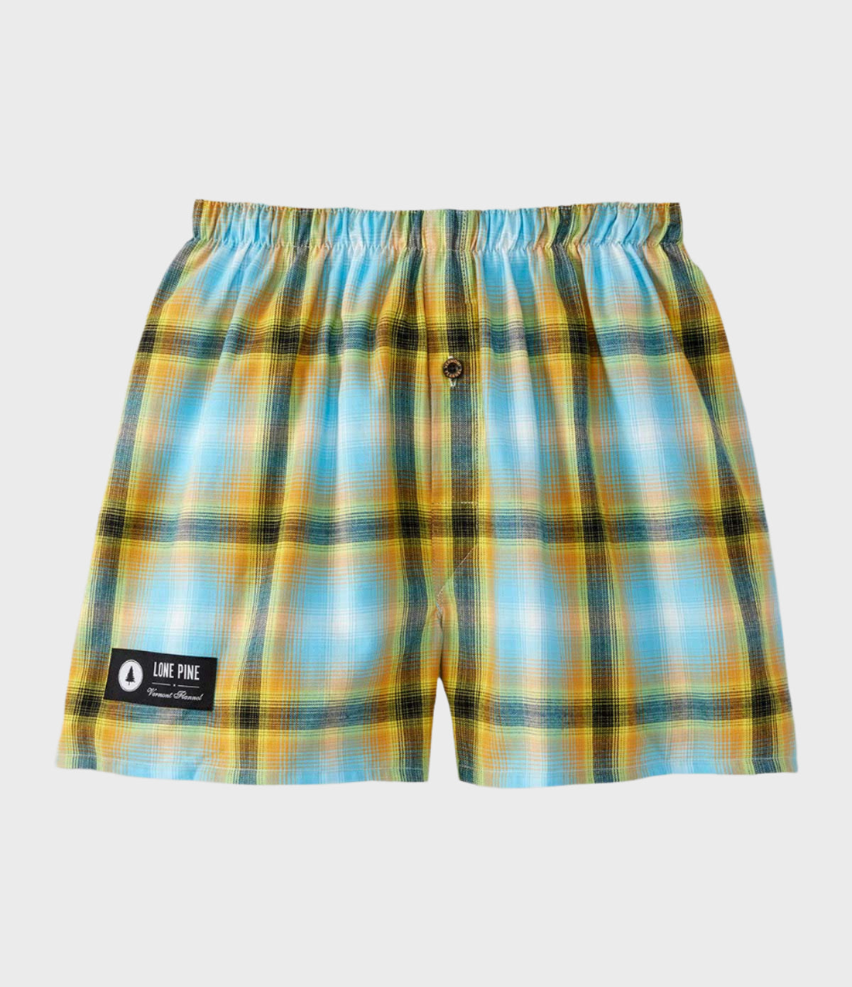 Lightweight Flannel Boxer Shorts - Summer Lights