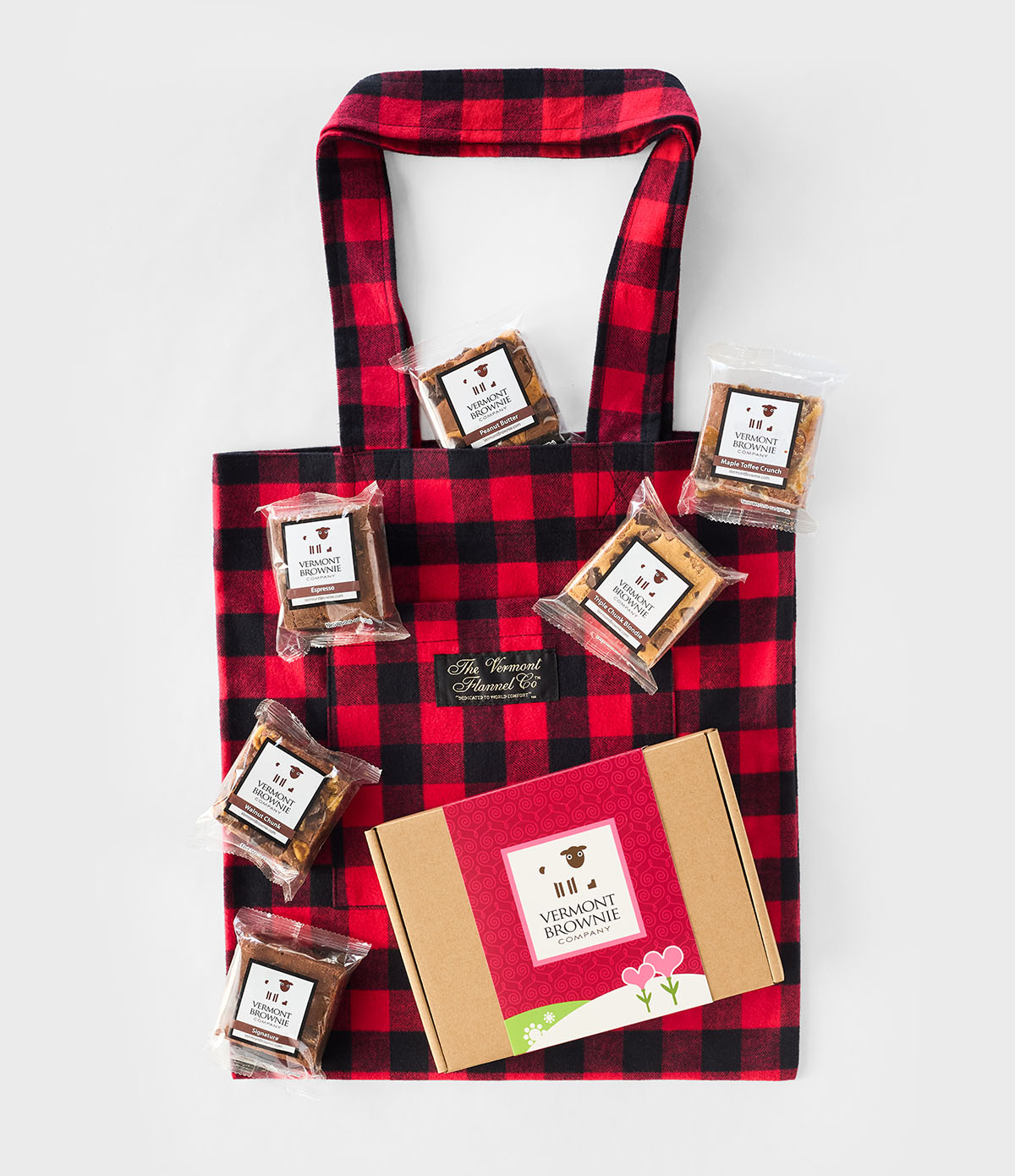 Vermont Flannel & Vermont Brownie Gift Bag - Red Buffalo – Vermont 