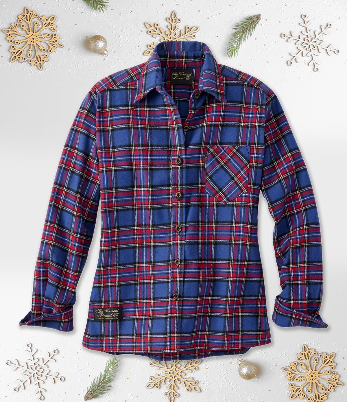 Women's Classic Flannel Shirts - Holiday