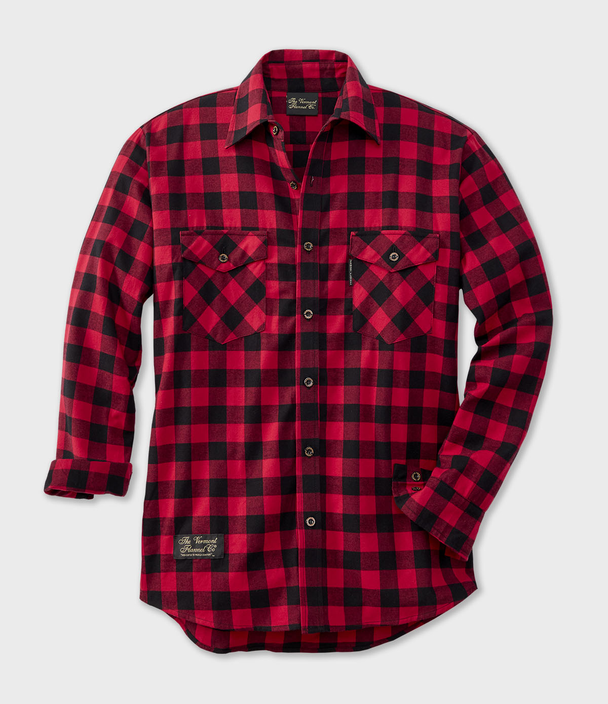 Lightweight Men's Classic Flannel Shirt - Red Buffalo M Lightweight Men's Classic Flannel Shirt - Red Buffalo M
