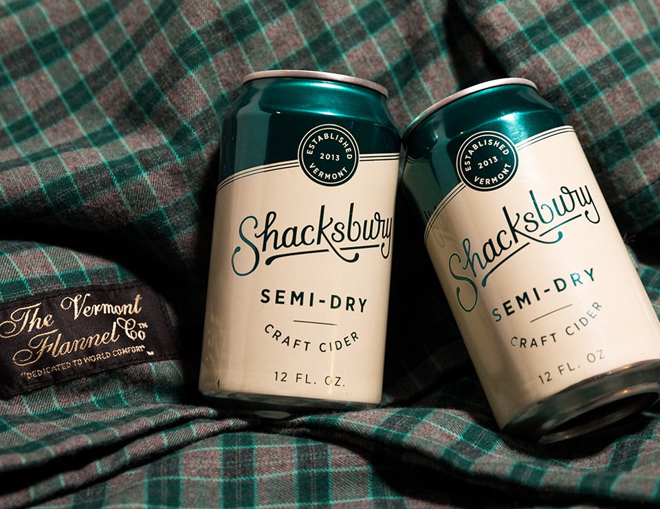 Shop + Sip | Shacksbury Cider + Vermont Flannel