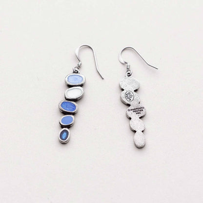 Tango/Glacier Wire Pewter Dangle Earrings