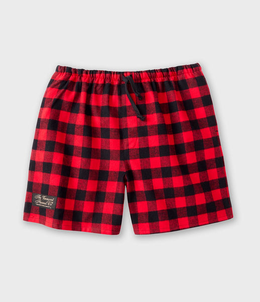 Flannel-Lounge-Shorts-Red- Flannel-Lounge-Shorts-Red-
