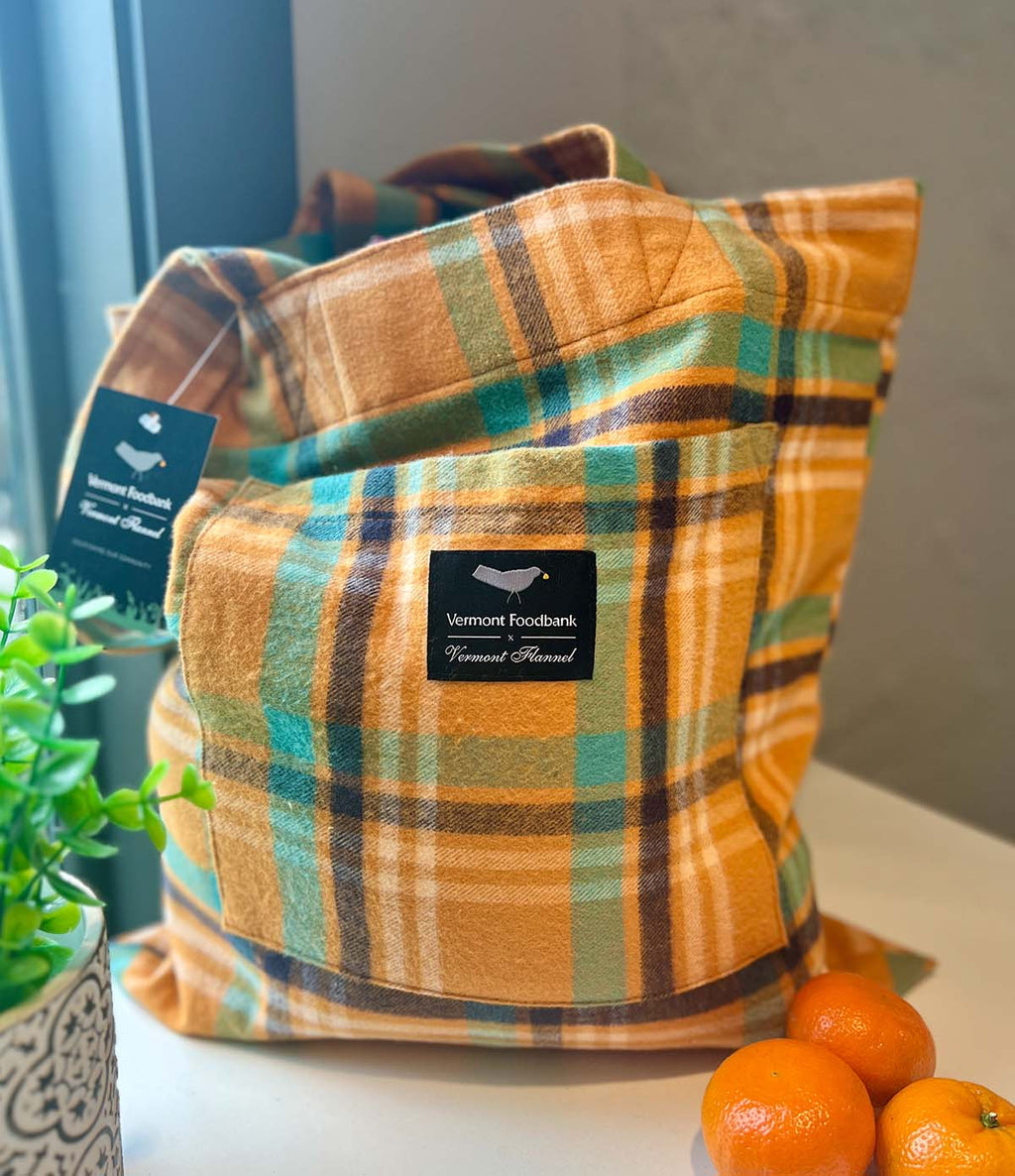 Flannel Tote Bag - Wren