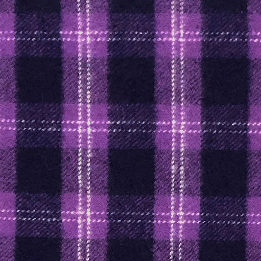 Flannel Scrunchie - Purple Maze