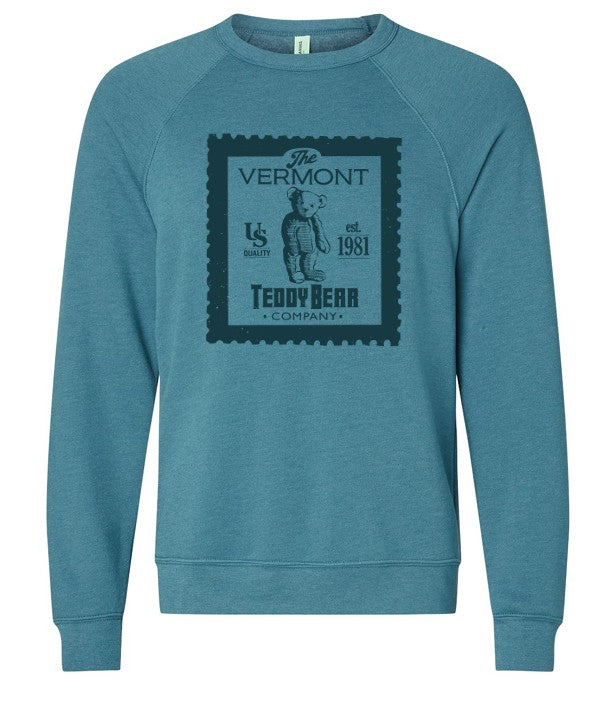 Bear Stamp Crewneck Sweatshirt, Denim