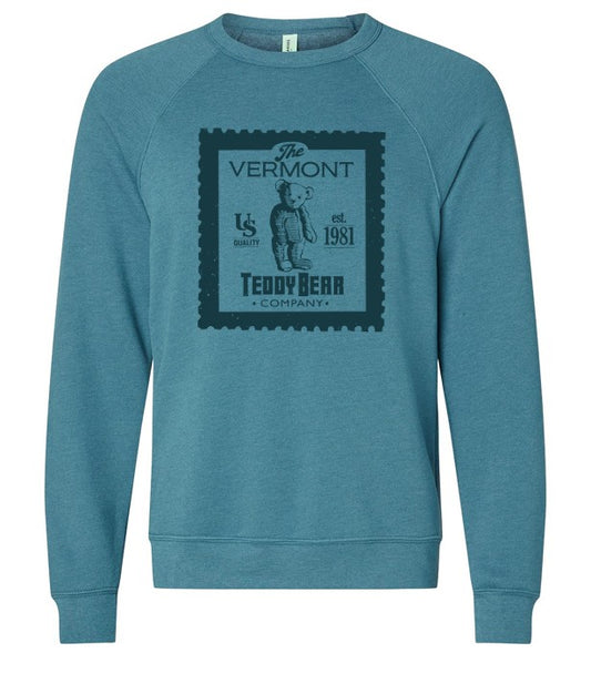 Bear Stamp Crewneck Sweatshirt, Denim
