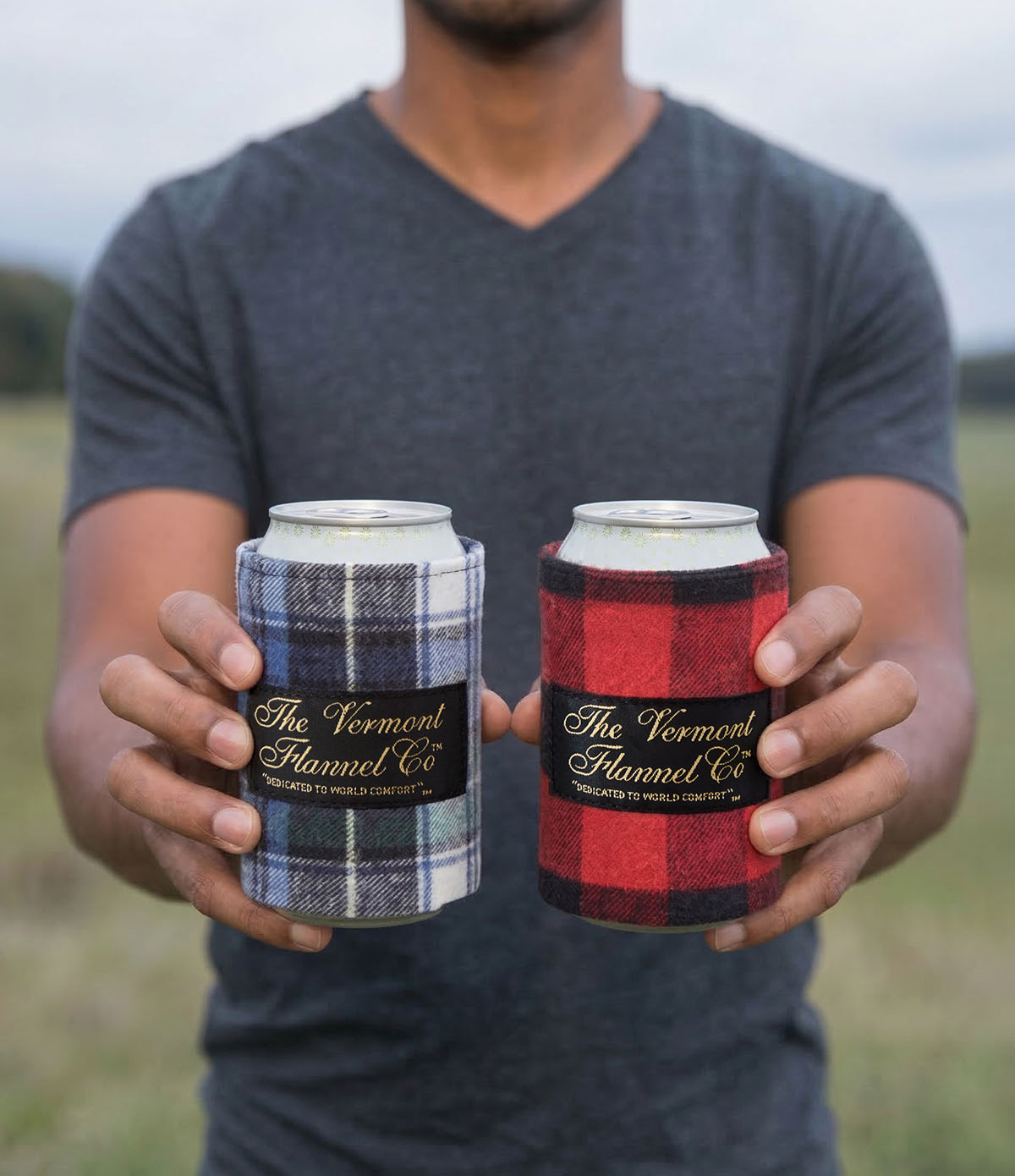 Flannel Beer Hug, Set of Two