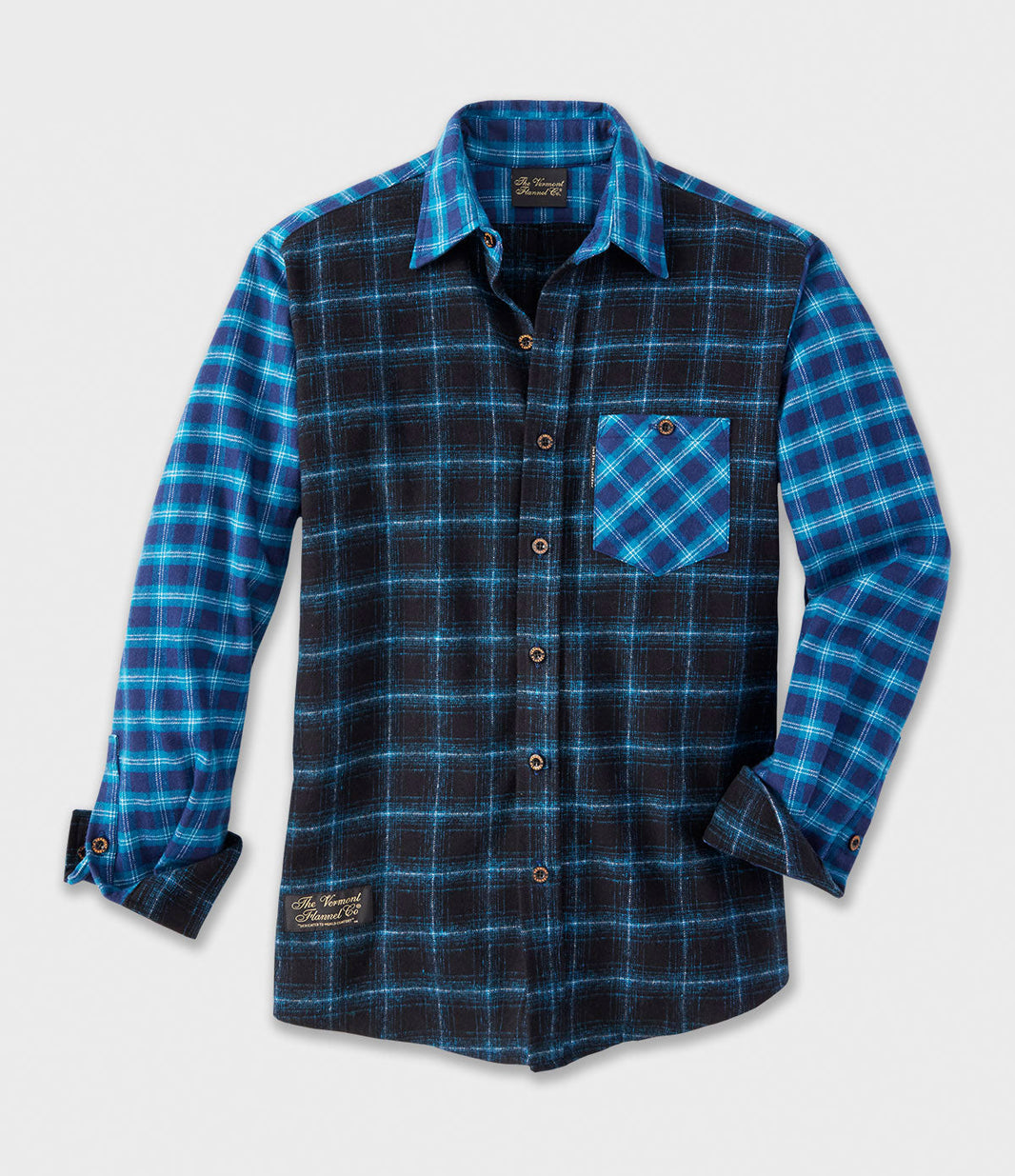 The Vermont Flannel Co. Long Sleeve Flannel Check Shirt Made in USA Men's XL /eaa404669