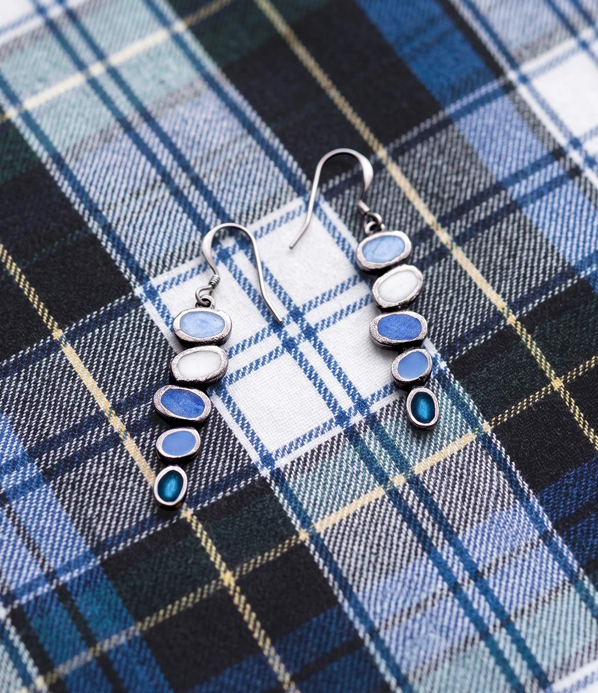 Danforth Pewter Earrings - Glacier Dangle