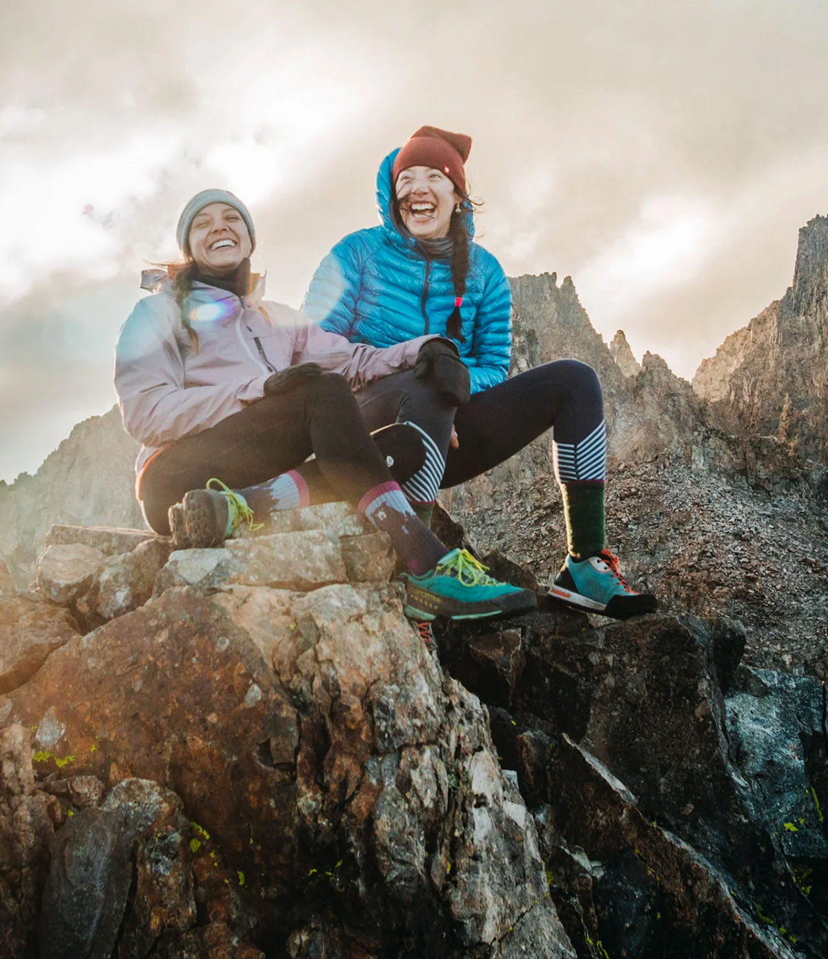 Darn Tough Women's Hiking Socks – Bear Town Purple | Lightweight