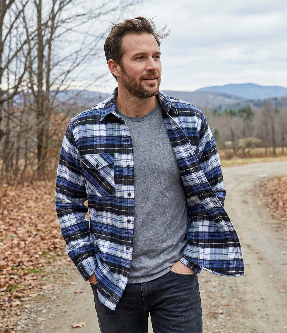 Easy Weight Men's Classic Flannel Shirt - Campbell – Vermont Flannel