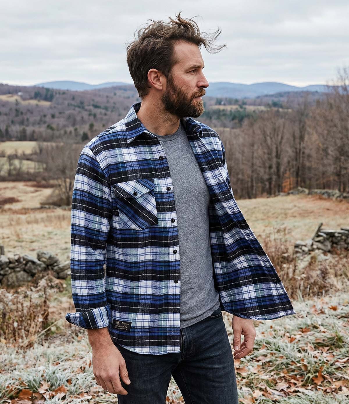 Easy Weight Men's Classic Flannel Shirt - Campbell – Vermont Flannel