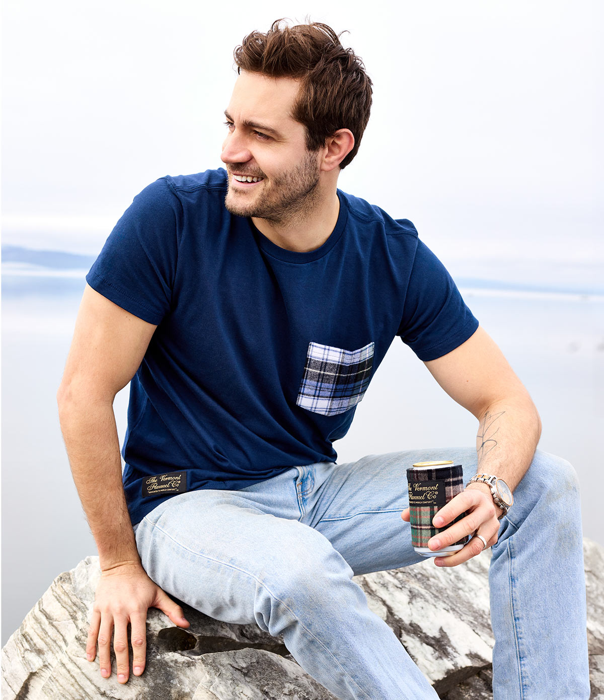 Flannel Pocket T-Shirt | Vermont Flannel – Vermont Flannel