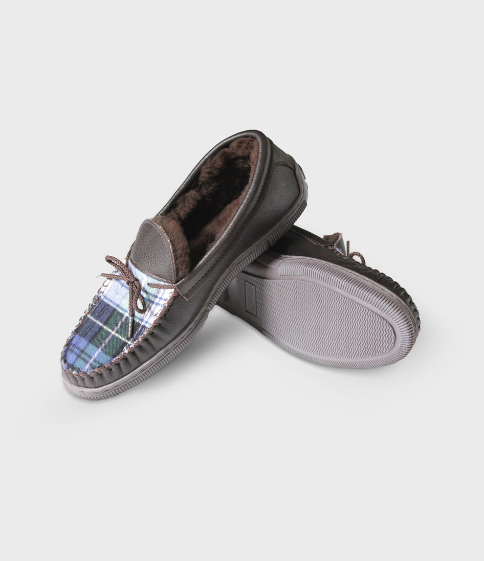 Men's Sheepskin Leather Slippers Dorset The Vermont Flannel Company