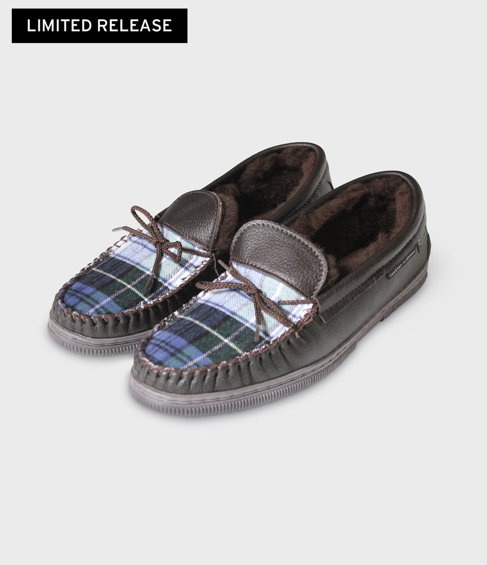 Men's Sheepskin Leather Slippers Dorset The Vermont Flannel Company