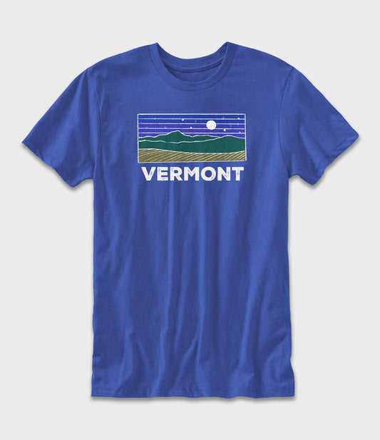 Vermont Dreams Blue Graphic T-Shirt