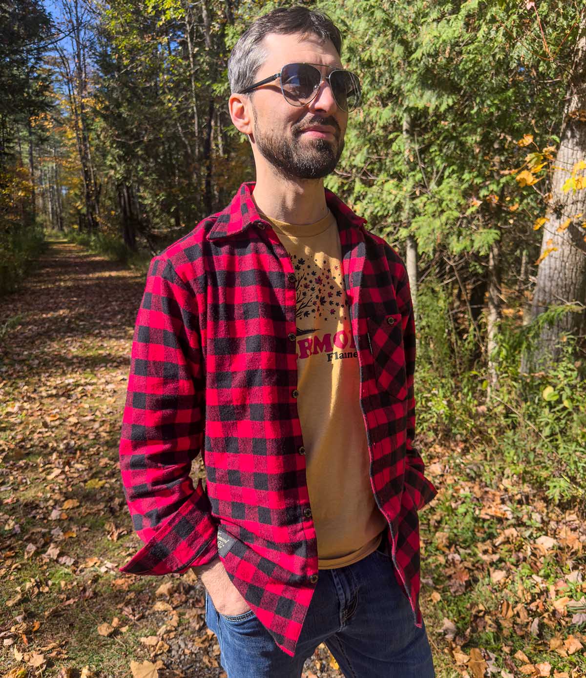 Falling Leaves Graphic T-Shirt