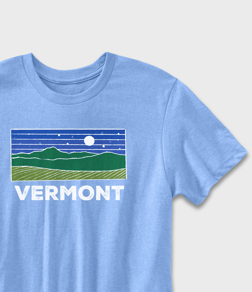 Vermont Dreams Graphic T-Shirt - Light Blue