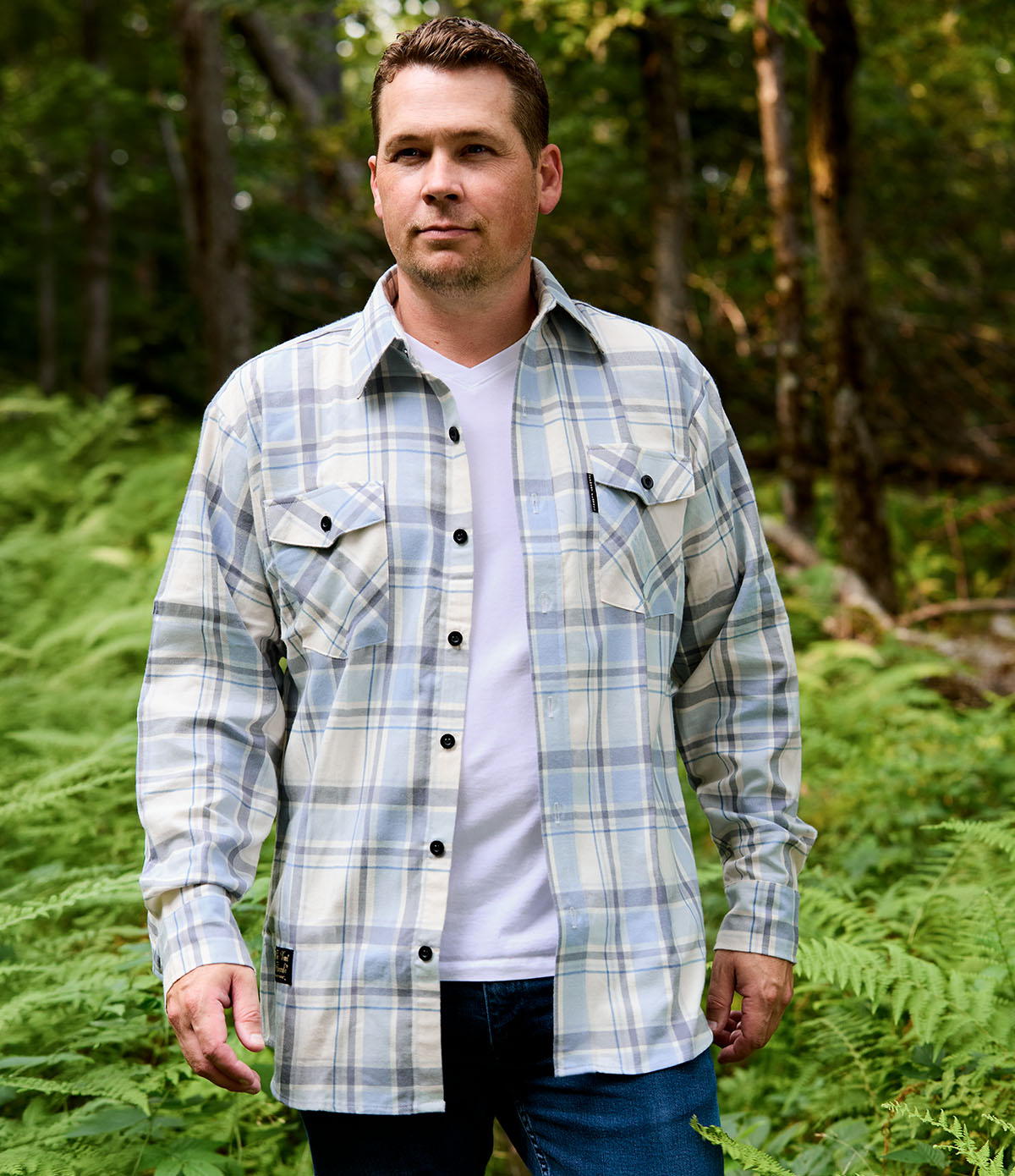 Lightweight Men's Classic Flannel Shirt - Dorset Gray – Vermont