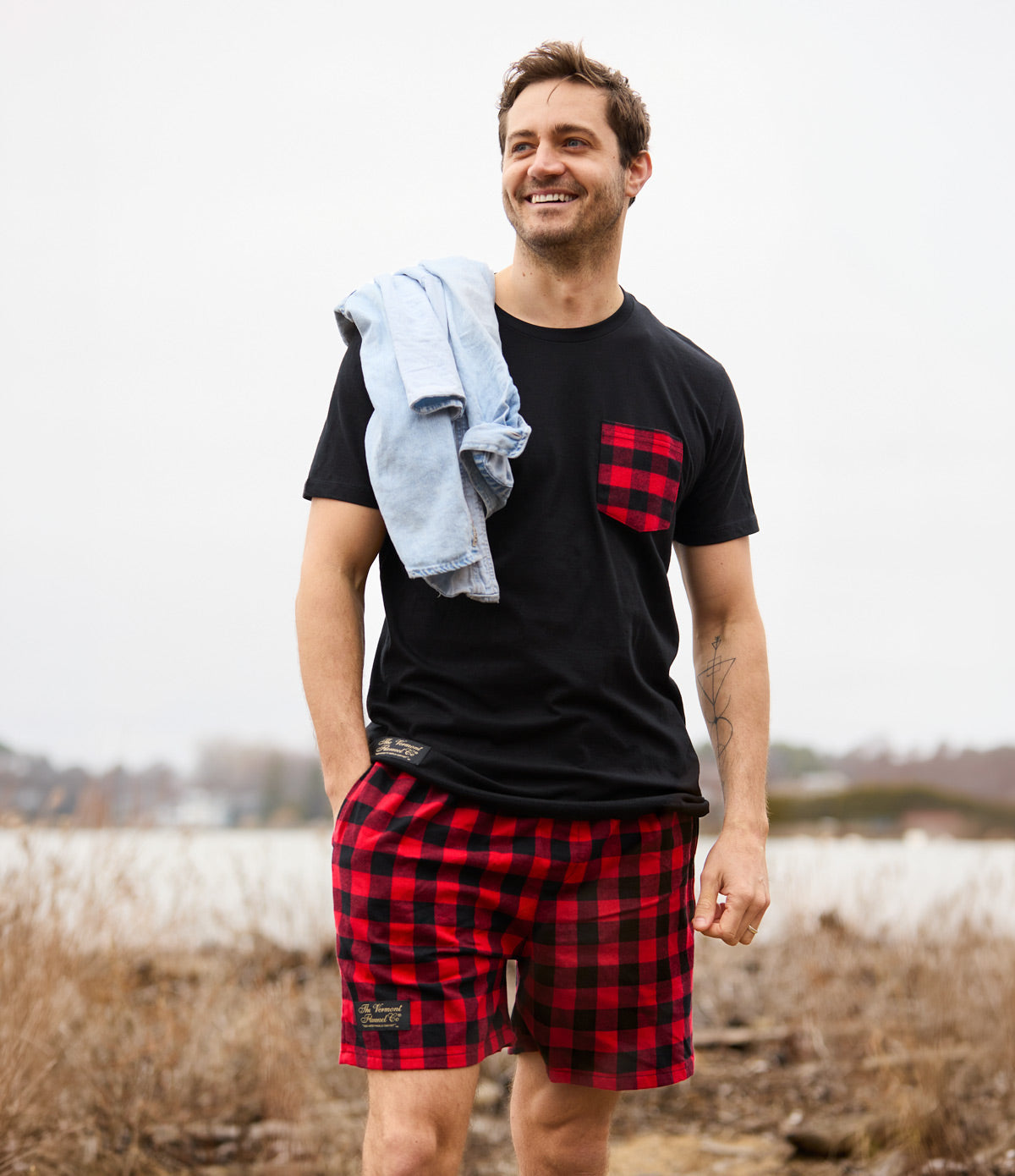 Flannel Lounge Shorts - Handcrafted USA - Vermont Flannel