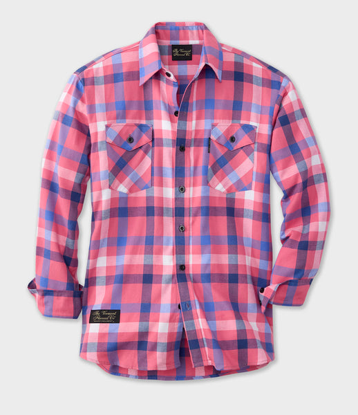 Lightweight Men's Classic Flannel Shirt - Royal Danby - Royal Danby / XS Lightweight Men's Classic Flannel Shirt - Royal Danby - Royal Danby / XS