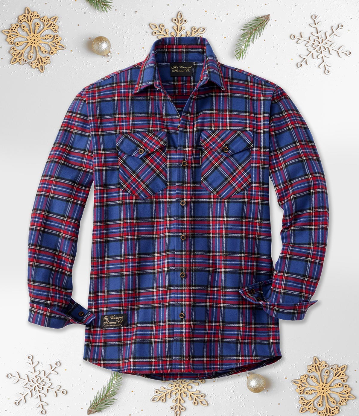 Men's Classic Flannel Shirts - Holiday