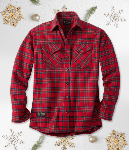 Men's Classic Flannel Shirts - Holiday