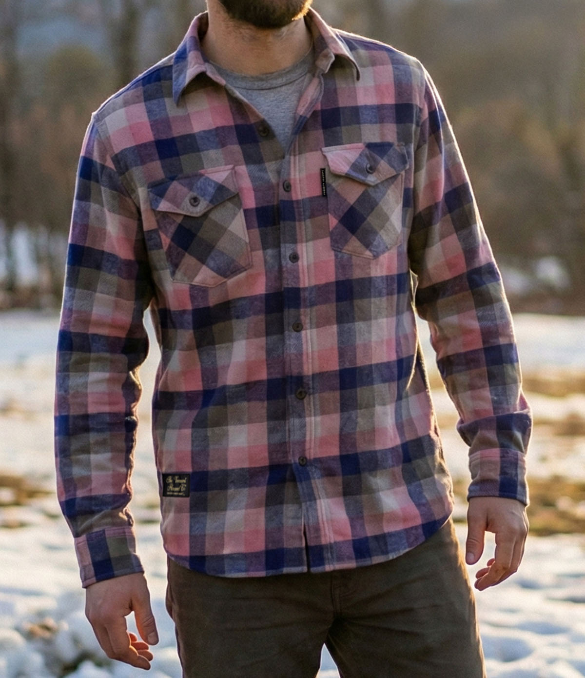 Men's Classic Flannel Shirt - Forge Check – Vermont Flannel