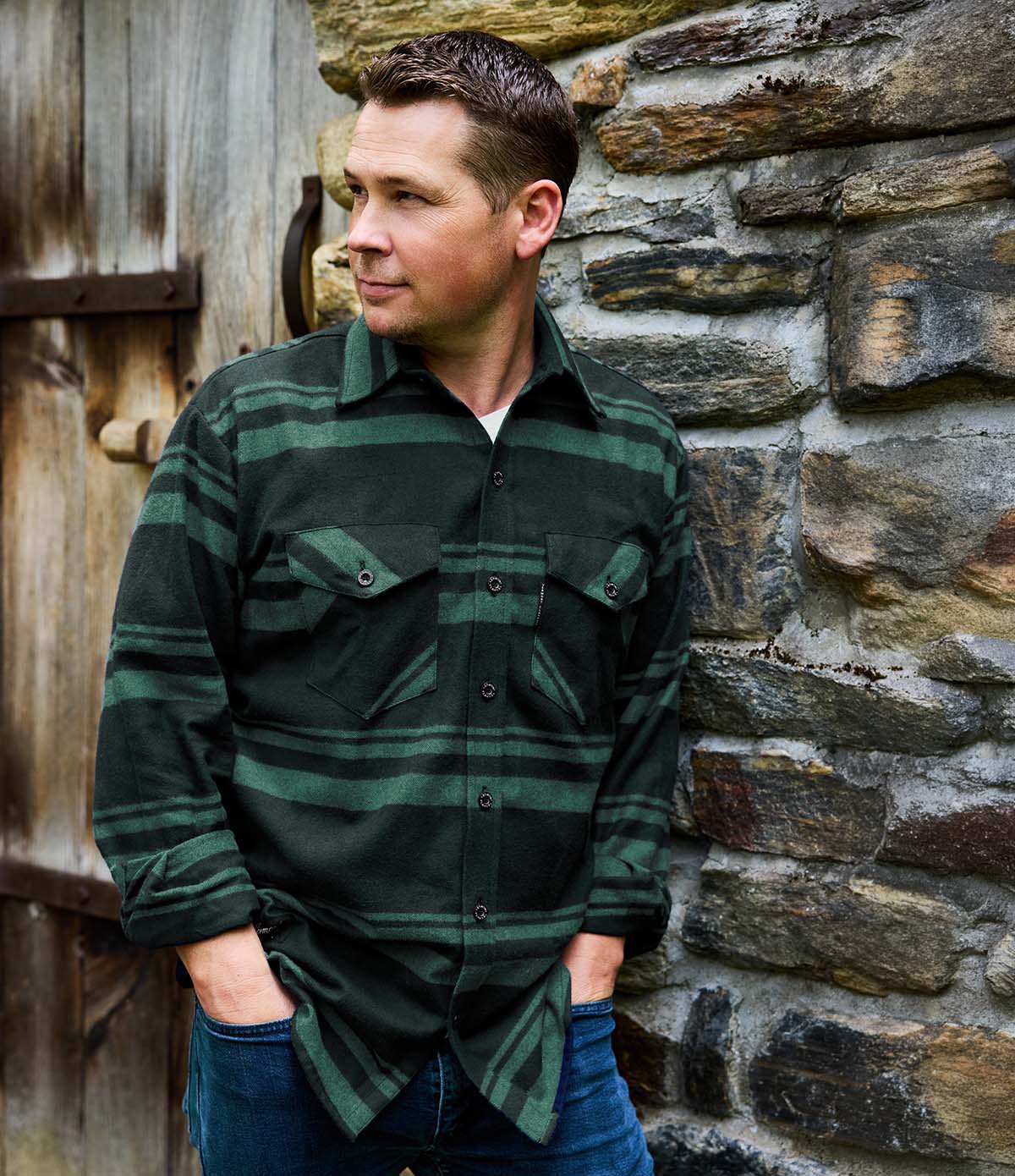 MANSFIELD STRIPE GREEN
