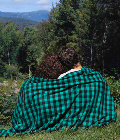 Stadium Blanket - Green Buffalo