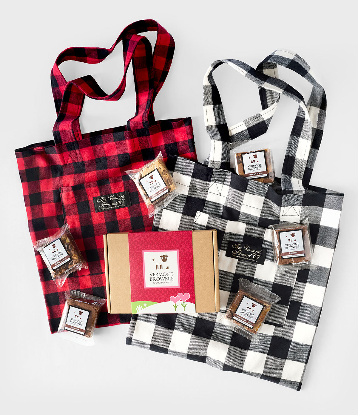 Vermont Flannel & Vermont Brownie Gift Bag - Upcountry Check