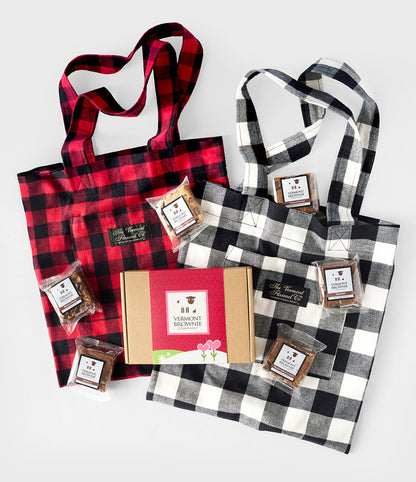 Vermont Flannel & Vermont Brownie Gift Bag - Upcountry Check