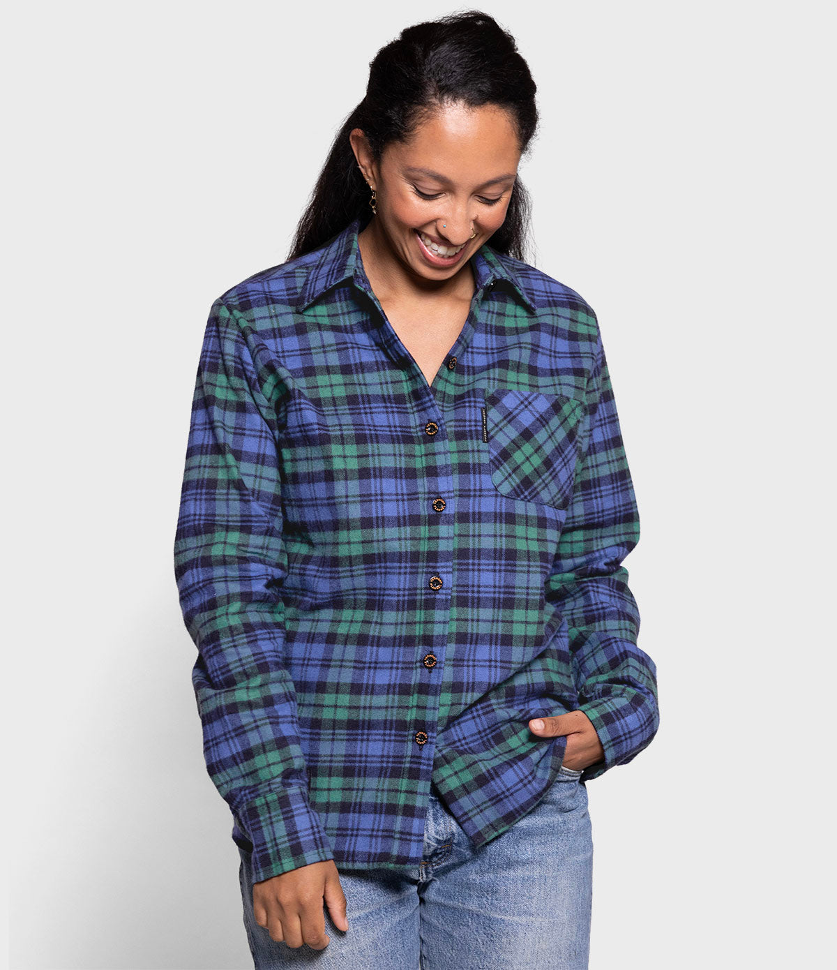 Women's Classic Flannel Shirt - Black Watch