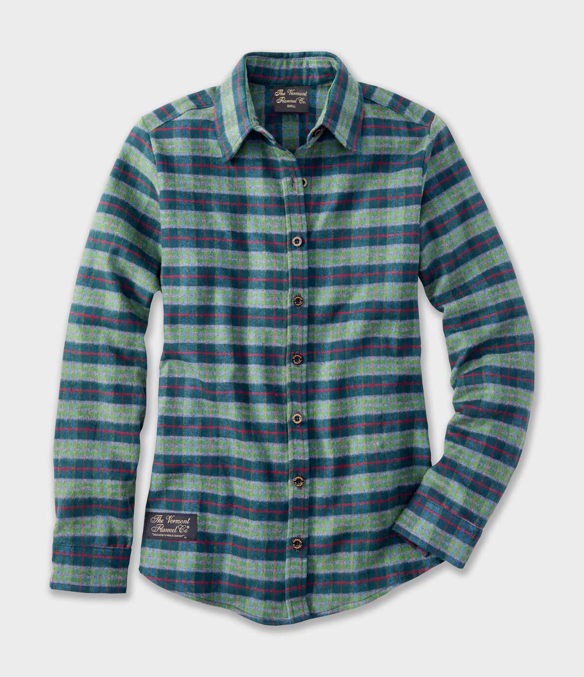 Women's Fitted Flannel Shirt - Montana