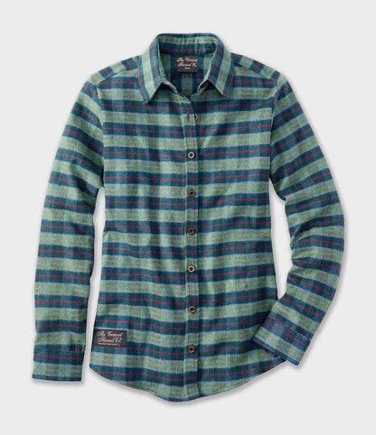 Women's Fitted Flannel Shirt - Montana
