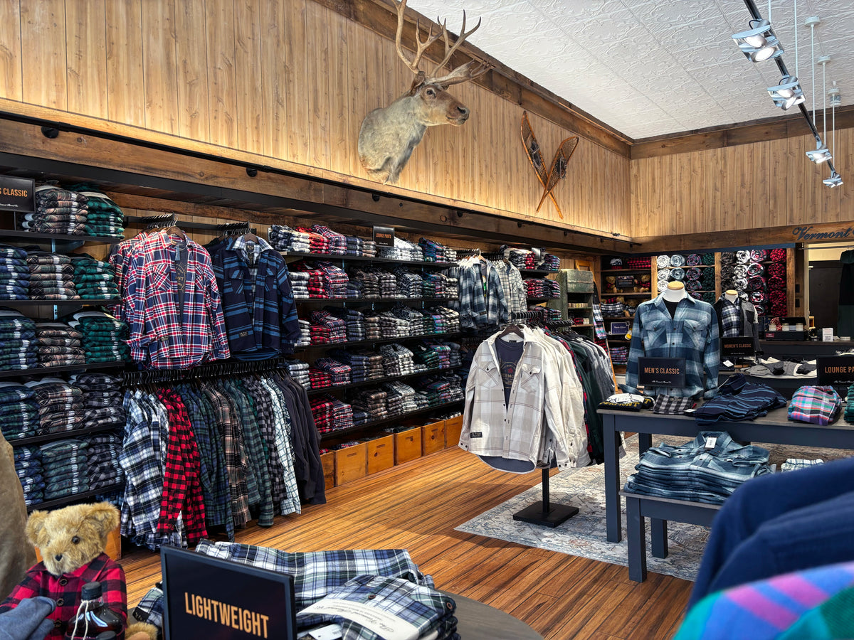 Vermont Flannel Retail Store in Woodstock
