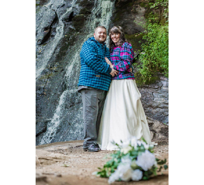 wedding dress with flannel shirt Western Chantel Lauren Wedding Gowns