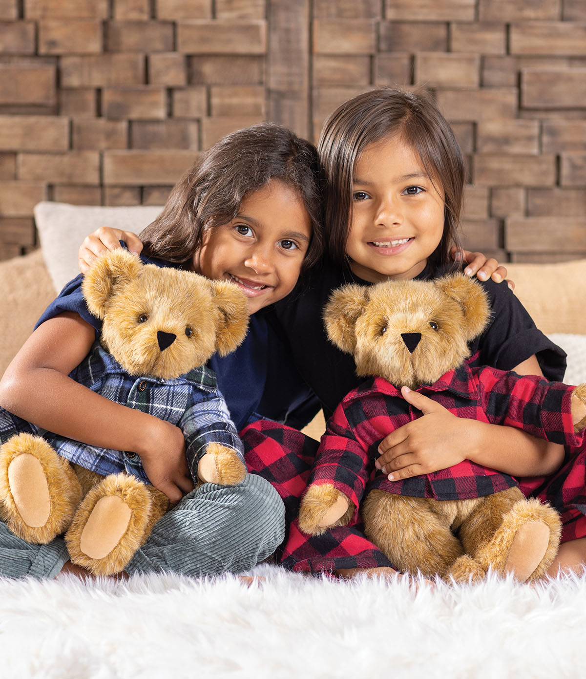 15” Classic Vermont Flannel Bear - Red Buffalo