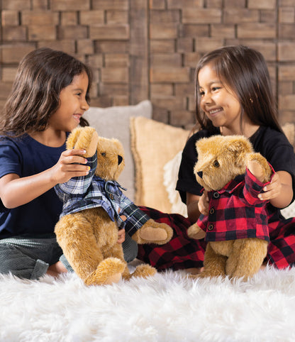 15” Classic Vermont Flannel Bear - Campbell