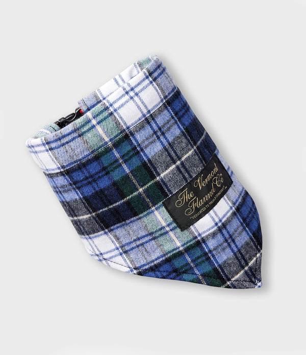Blue Flannel Dog Bandana