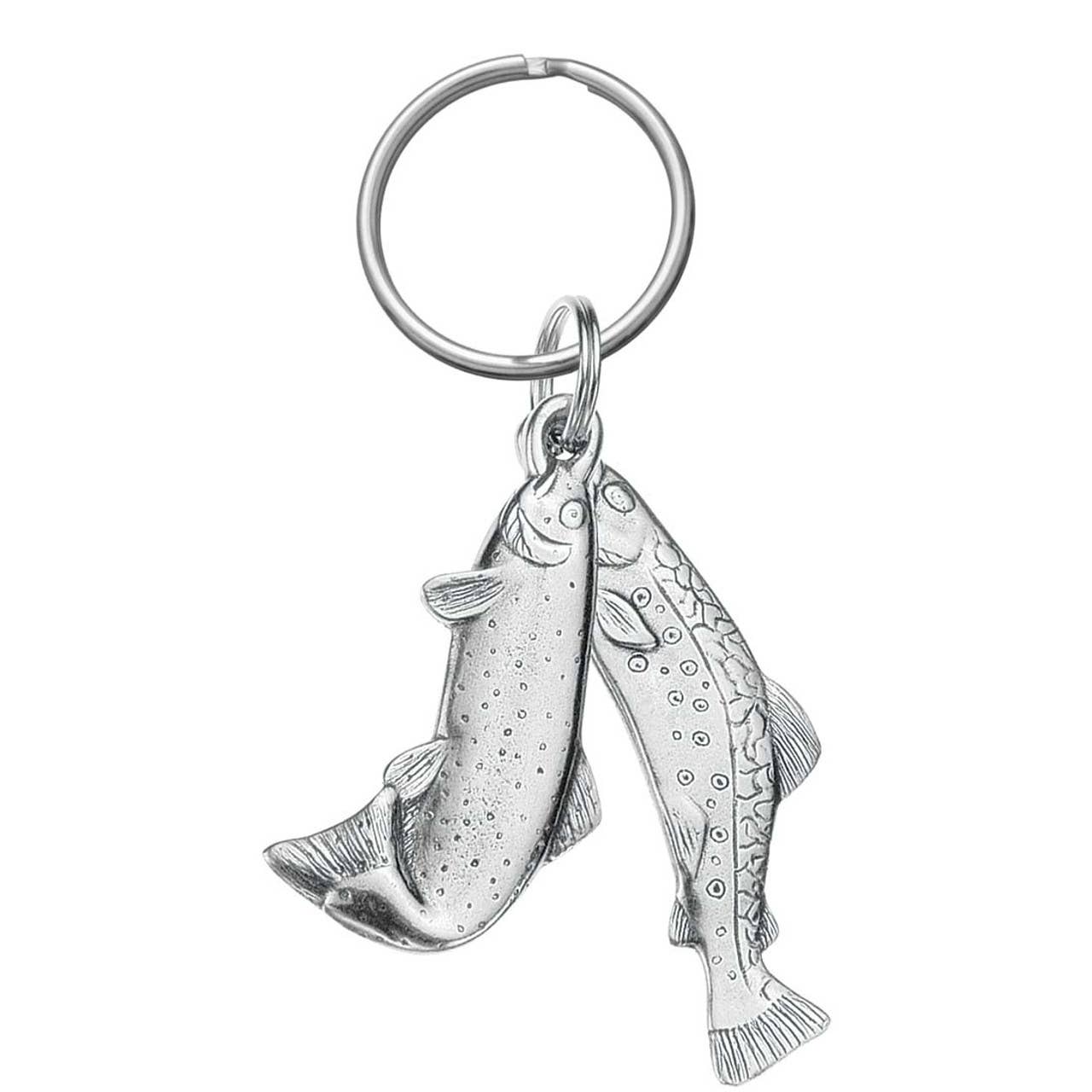 Trout Pewter Keyring