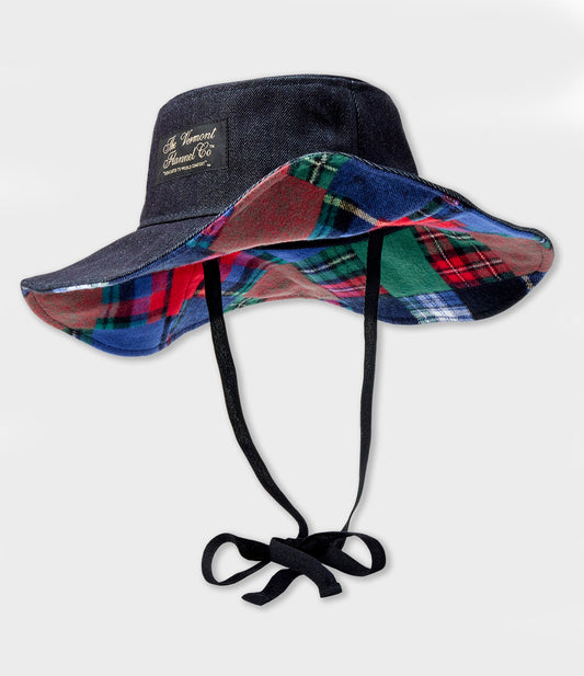 Grand Isle Flannel & Denim Garden Hat