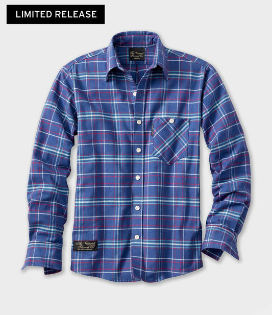 Fitted Flannel Shirt - Blue Jay